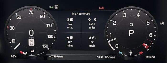 2023 land rover defender 130 main guages