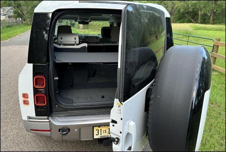 2023 land rover defender 130 rear interior