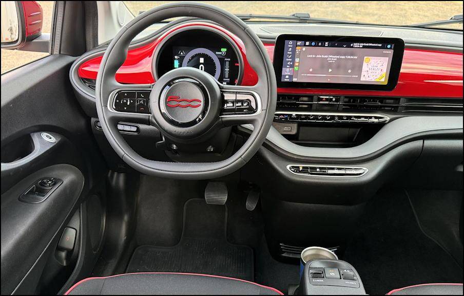 2024 fiat 500e - dashboard