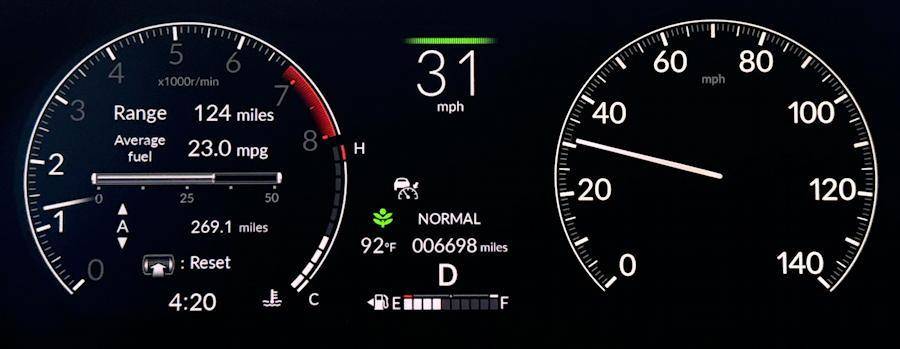 2024 honda ridgeline trailridge - main gauge