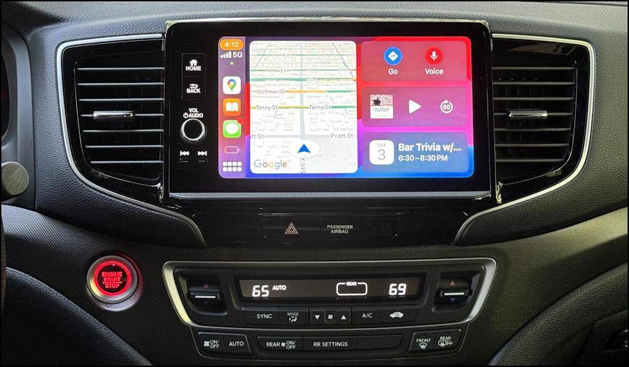 2024 honda ridgeline trailridge - infotainment climate controls