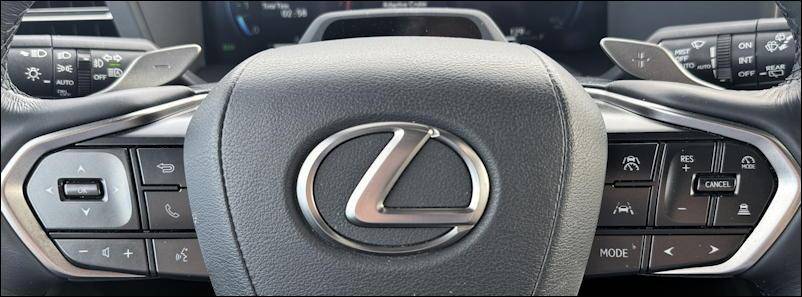 2024 lexus gx550 overtrail steering wheel control bar interior