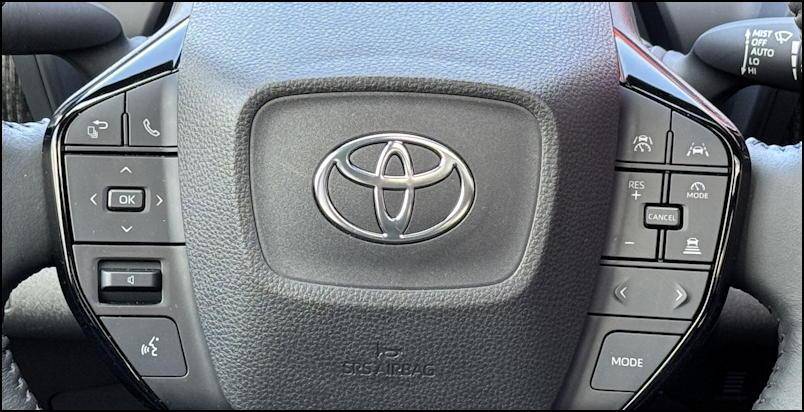 2024 toyota bz4x awd ltd - steering wheel controls