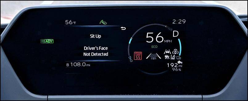 2024 toyota bz4x awd ltd - main gauge display