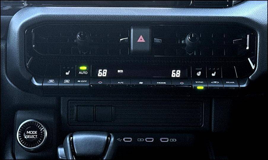 2024 toyota landcruiser 1958 - interior climate controls