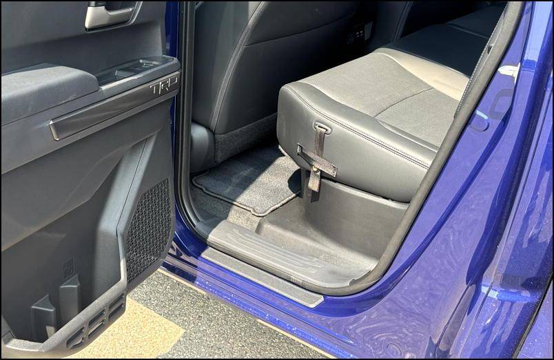 2024 toyota tacoma - rear seat legroom