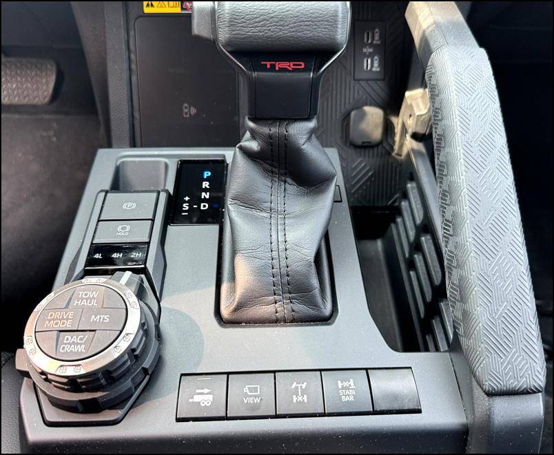 2024 toyota tacoma - center console