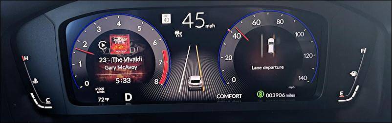 2025 acura adx awd aspec - main guage display