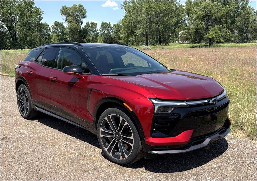 2025 chevy blazer ev ss awd - exterior front red