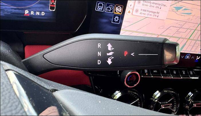 2025 chevy blazer ev ss awd - interior gear shift stick control