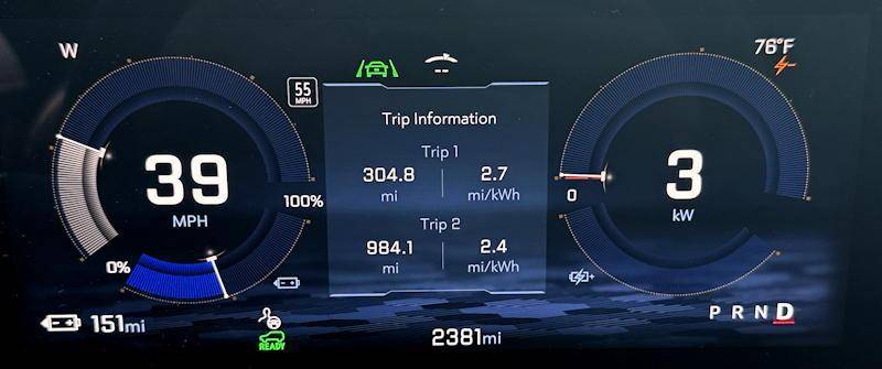 2025 chevy blazer ev ss awd - interior main gauge display