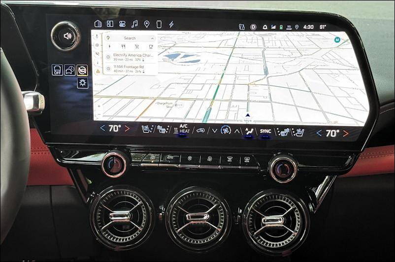 2025 chevy blazer ev ss awd - interior infotainment screen