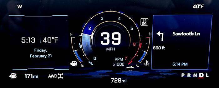 2025 chevrolet equinox activ awd - main gauge display screen