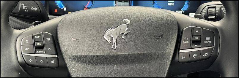 2025 ford bronco sport badlands - interior steering wheel crossbar controls