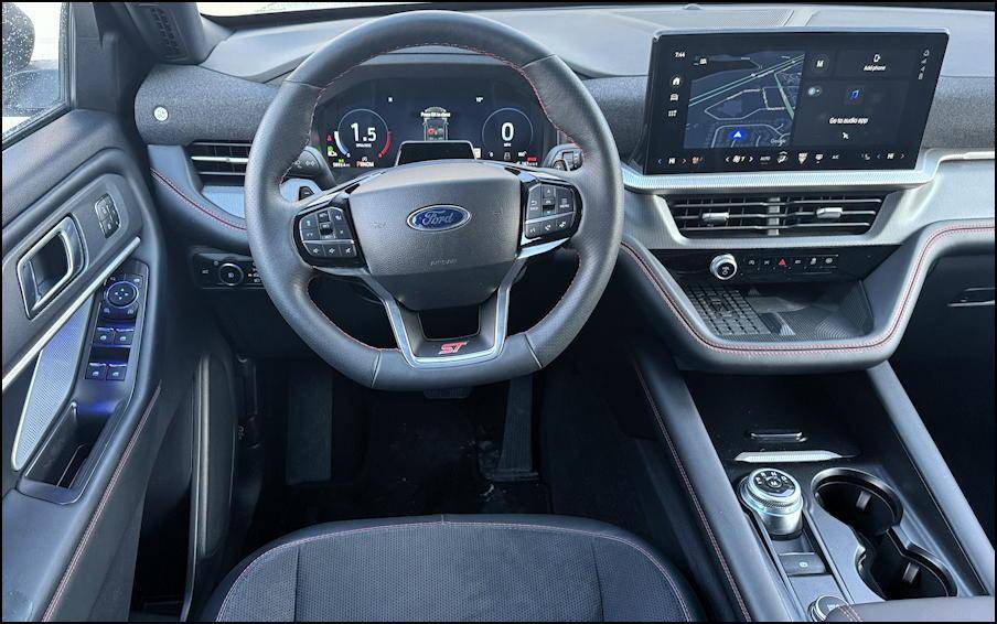 2025 ford explorer st rwd - interior dashboard layout