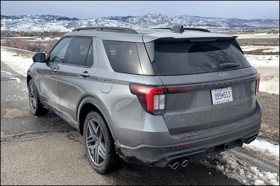 2025 ford explorer st rwd - exterior rear gray