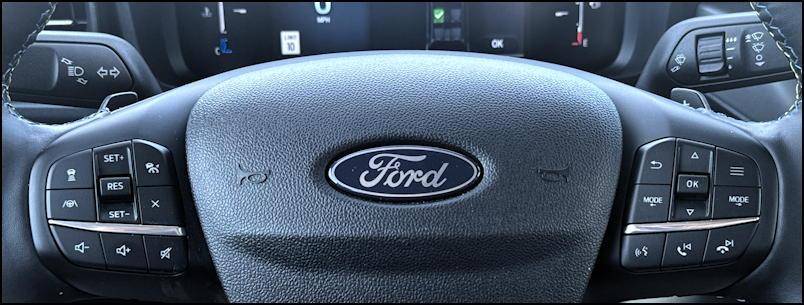 2025 ford maverick lobo awd - steering wheel controls