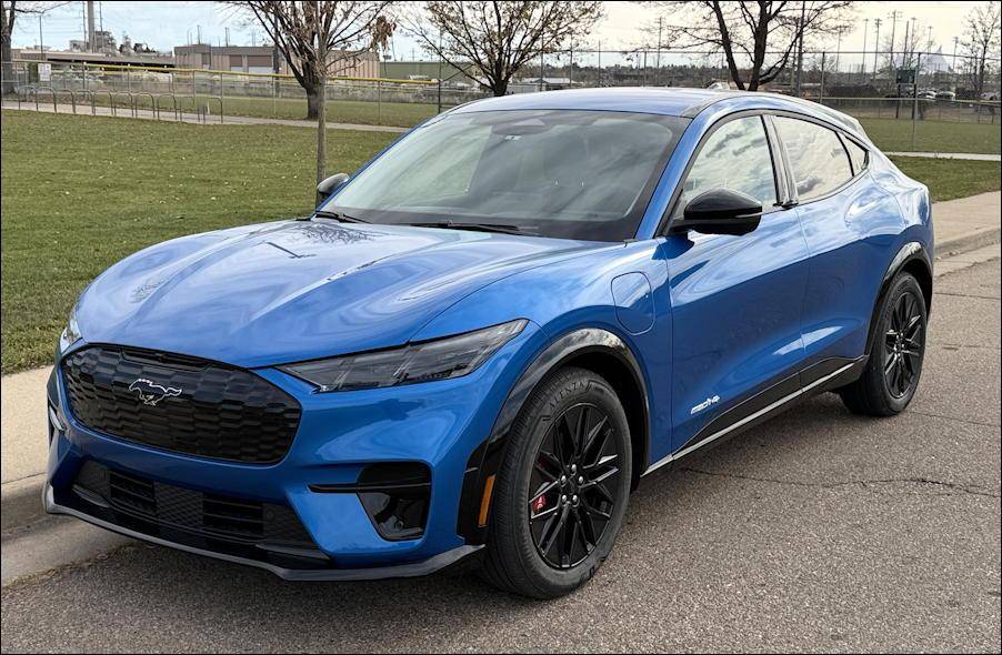 2025 ford mustang mach e - exterior blue