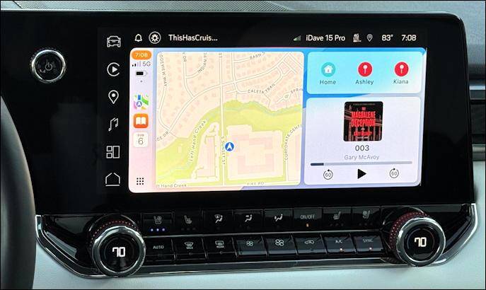 2025 gmc canyon 4wd at4x aev - interior infotainment screen details