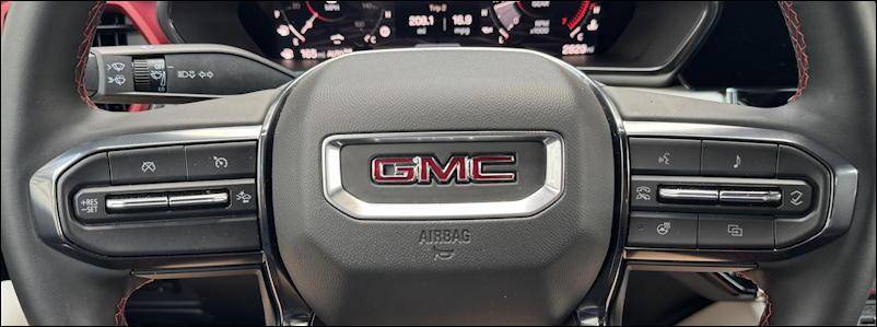 2025 gmc canyon 4wd at4x aev - steering wheel controls