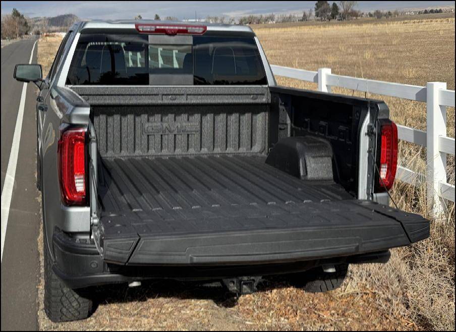 2025 gmc sierra 1500 at4x - exterior rear tailgate down