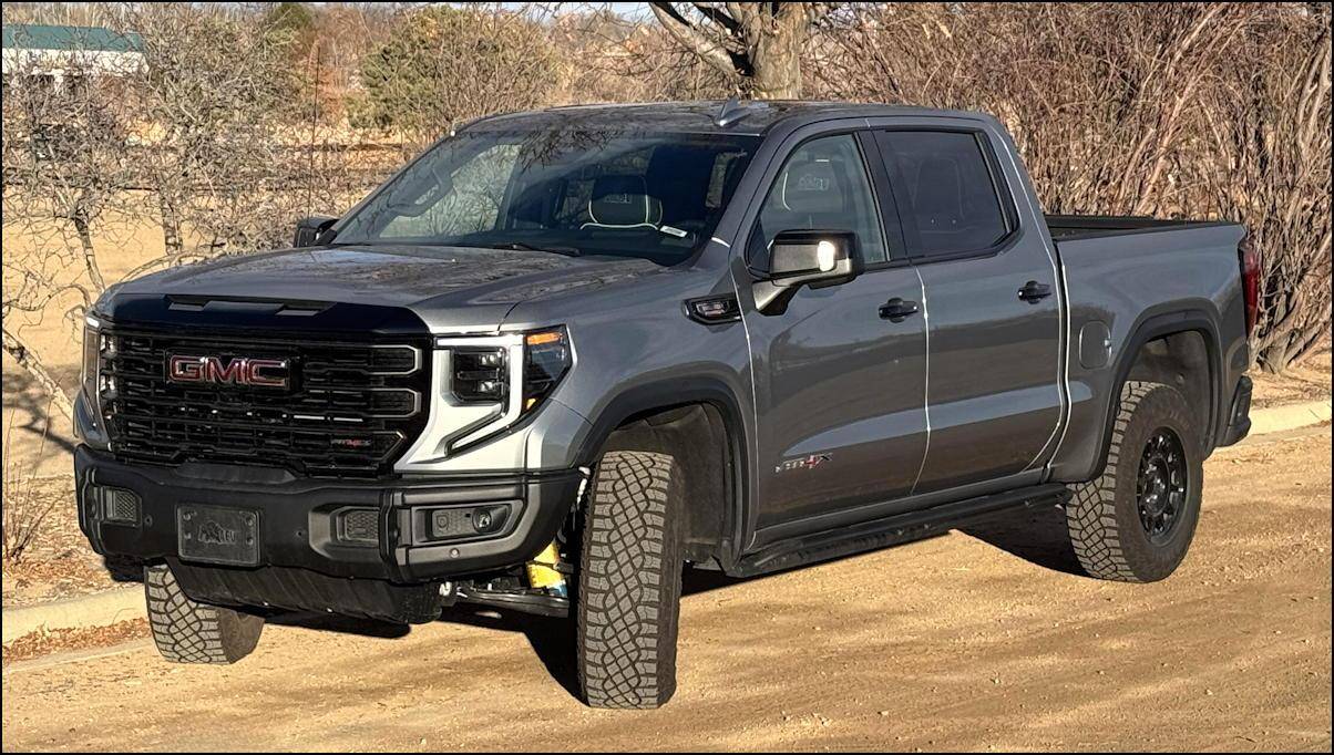 2025 GMC Sierra 1500 AT4X on dirt road