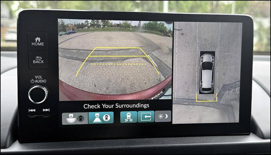 2025 honda pilot - infotainment screen: backing up view
