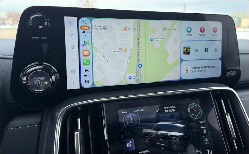 2025 lexus lx 700h - intotainment map