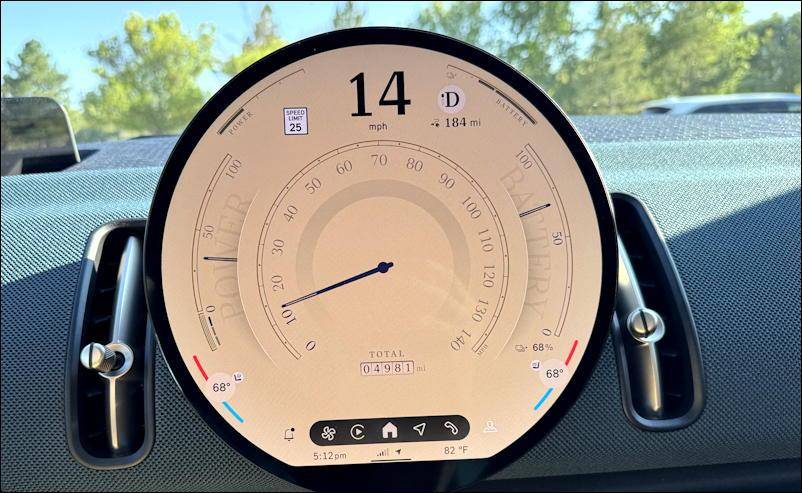 2025 mini countryman se all4 - classic speedometer