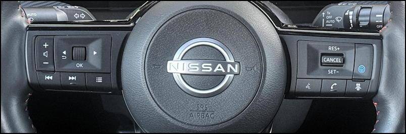 2025 nissan kicks sr - interior steering wheel controls