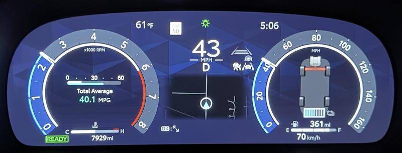 2025 toyota crown signia ltd - main gauge control display