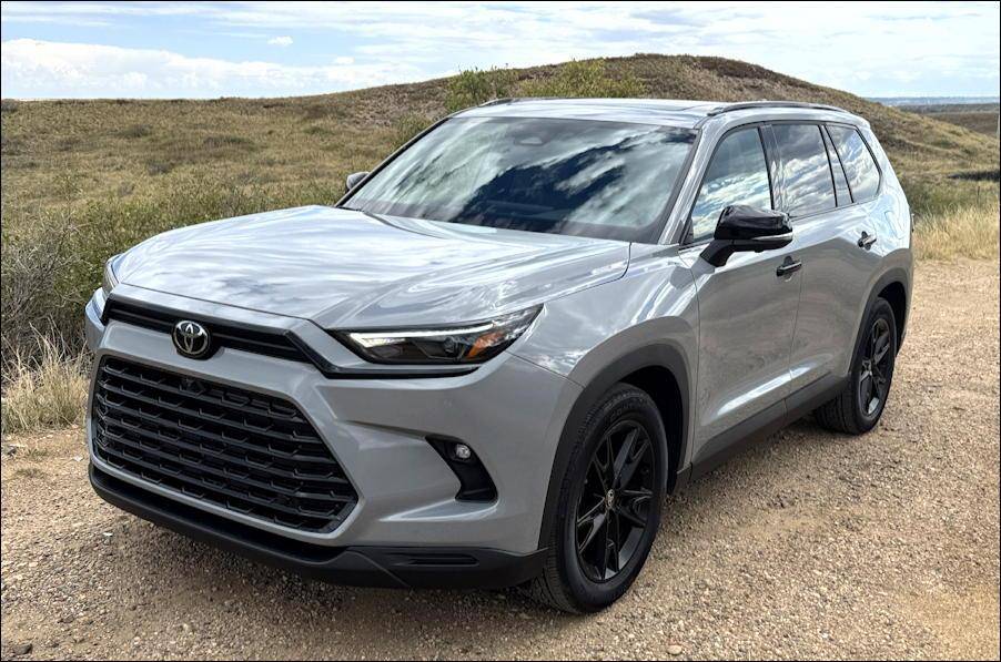 2025 toyota grand highlander nightshade hybrid external front view