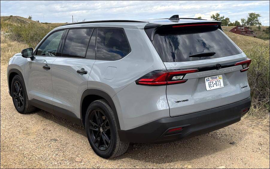 2025 toyota grand highlander nightshade hybrid - rear exterior outside view