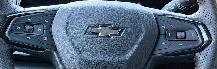2026 chevy trax 2rs - steering wheel controls
