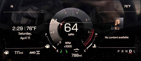 2026 gmc terrain at4 awd - instrument cluster main gauge display