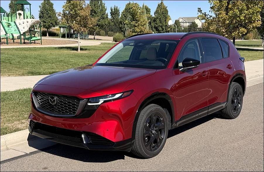 2026 mazda cx-5 premium plus - exterior front - soul red