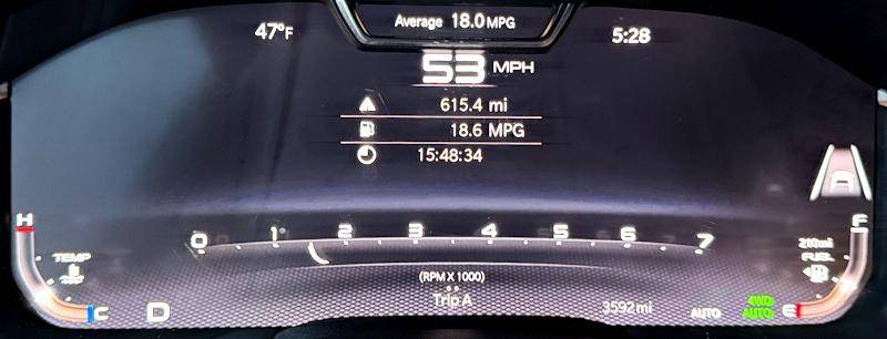 2026 Ram 1500 Big Horn Crew Cab 4x4 Main Gauge Display