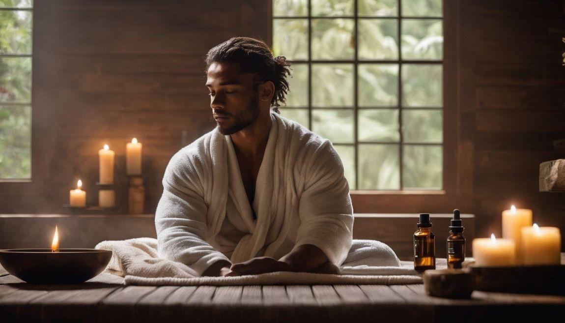 Aromatherapy can be an excellent way for men to relax and enjoy some me time as self care