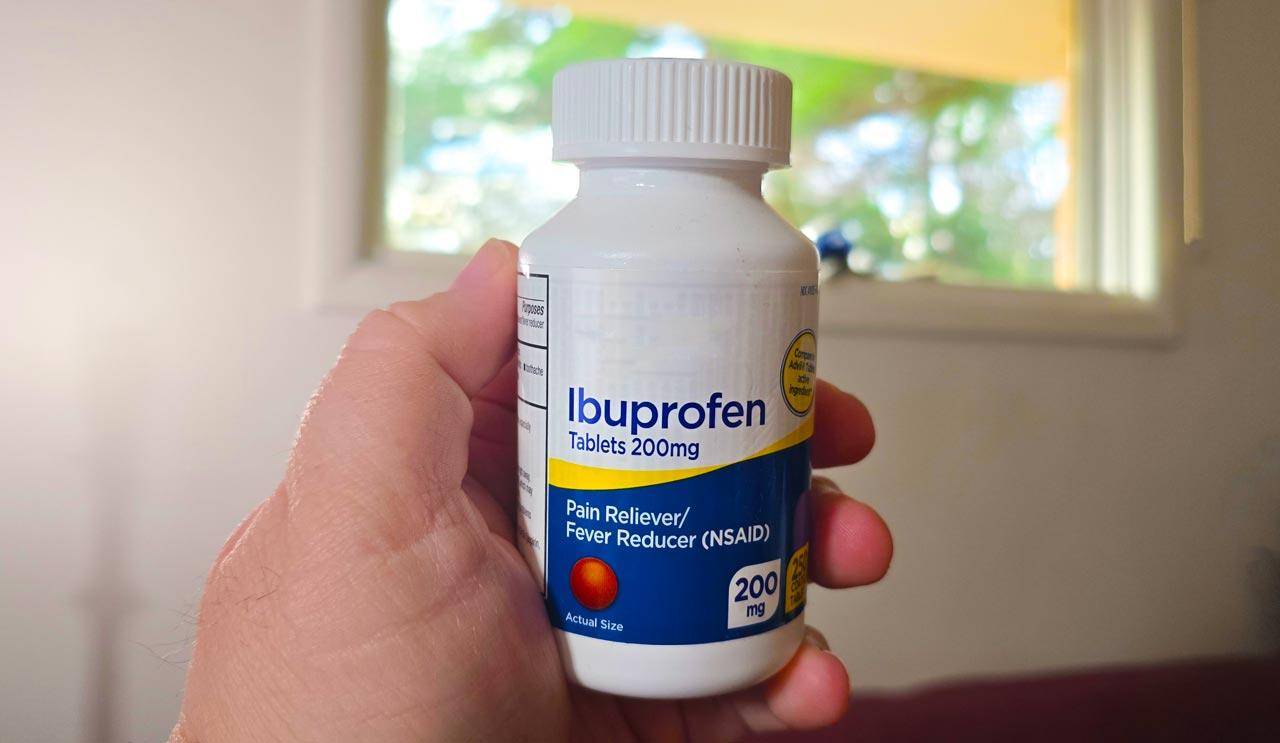 ibuprofen is a effective pill pain reliever but we prefer natural remedies first