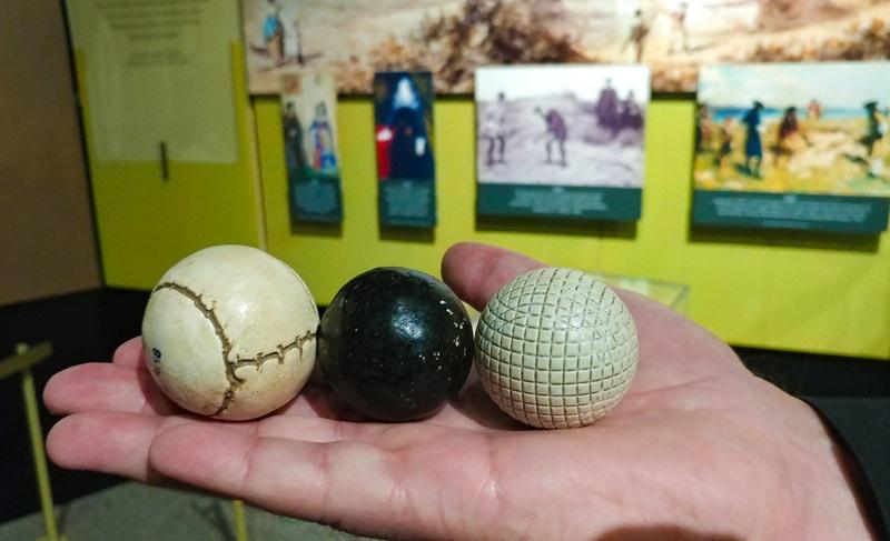 history of golf ball evolution at world golf hall of fame florida