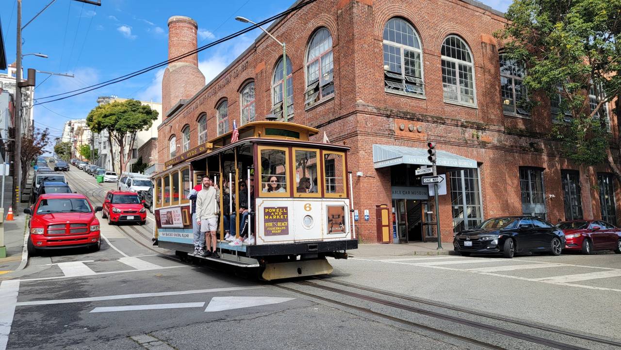 riding the cable car in san francisco is a great father son trip idea