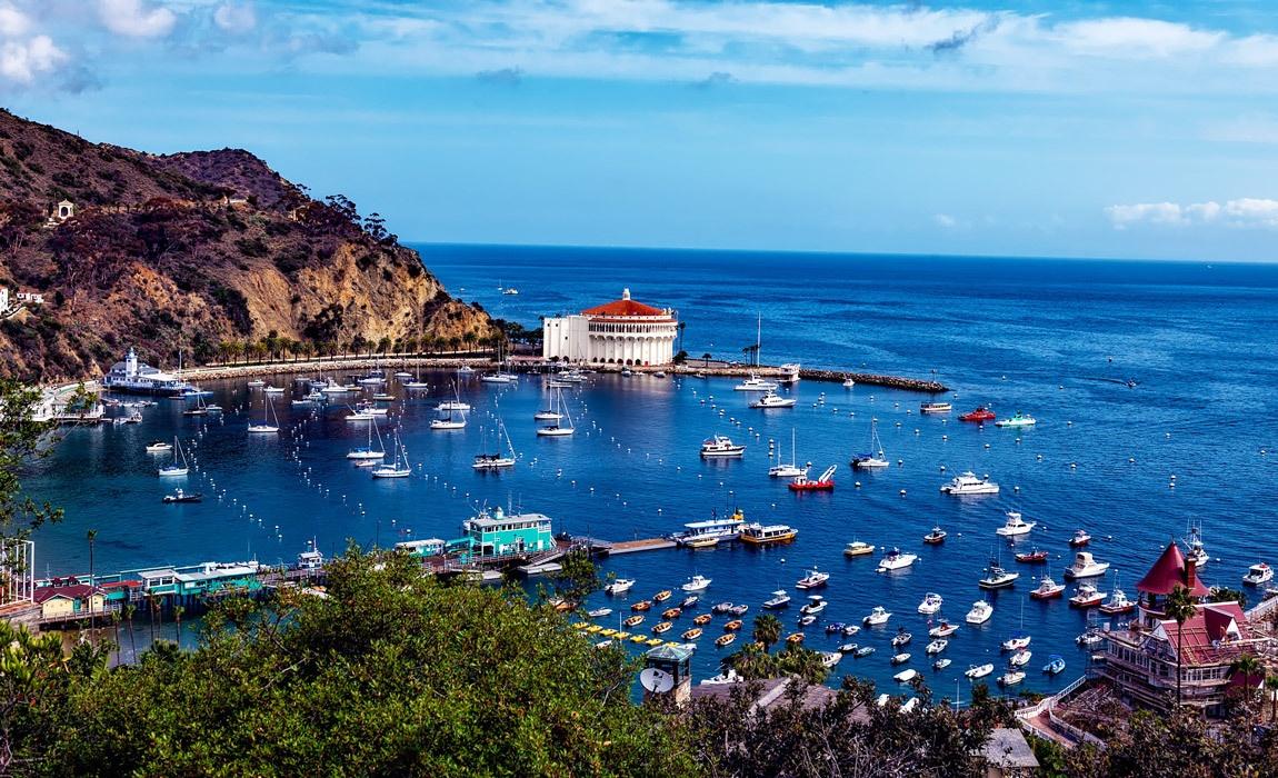 Catalina Island is located 26 miles off the coast of California