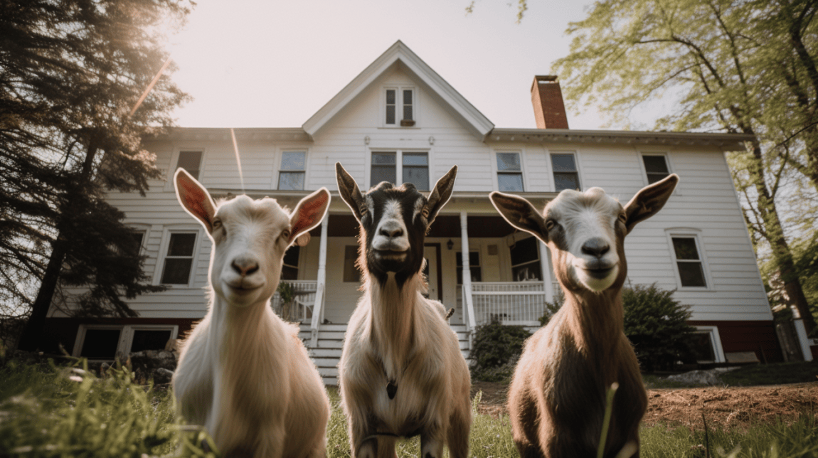 consider goats instead of lawn mowers