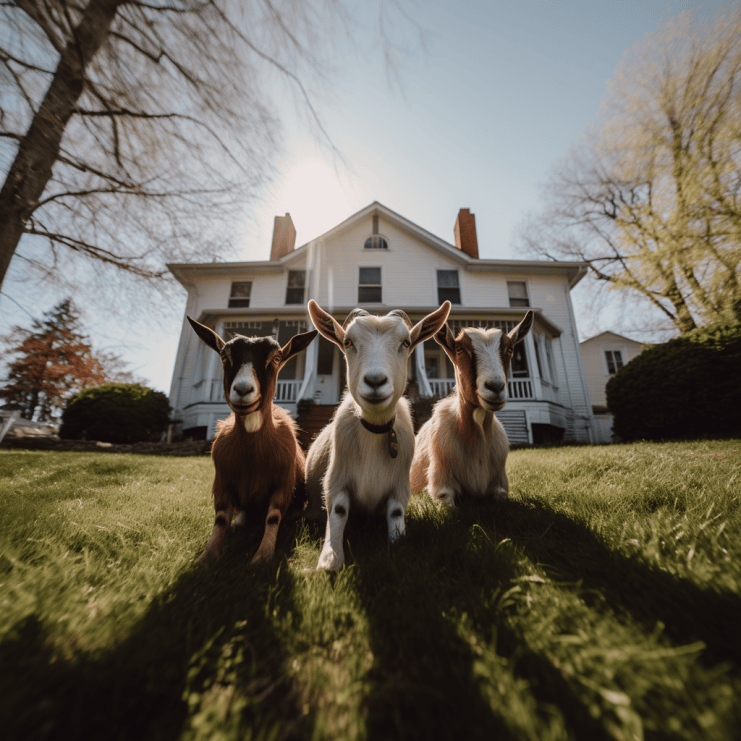 goats can mow lawns