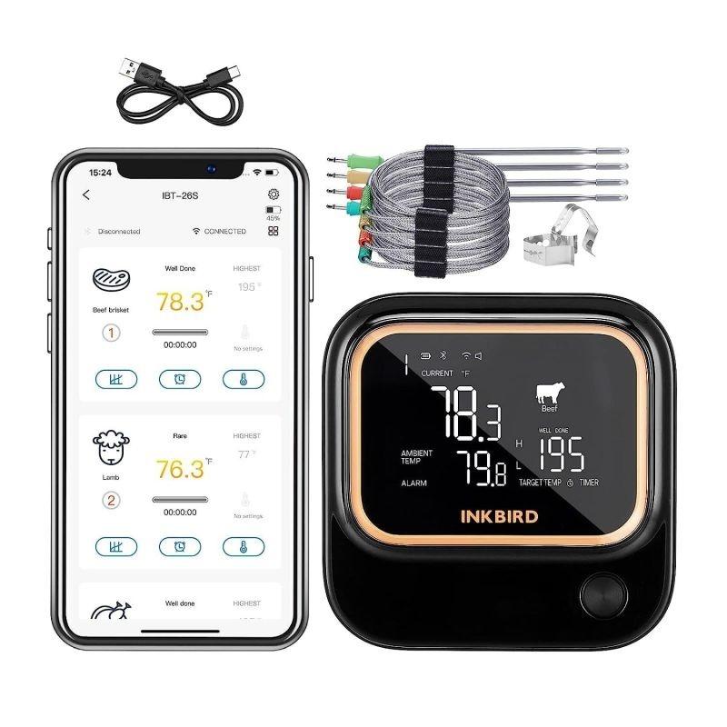 inkbird wireless meat thermometer