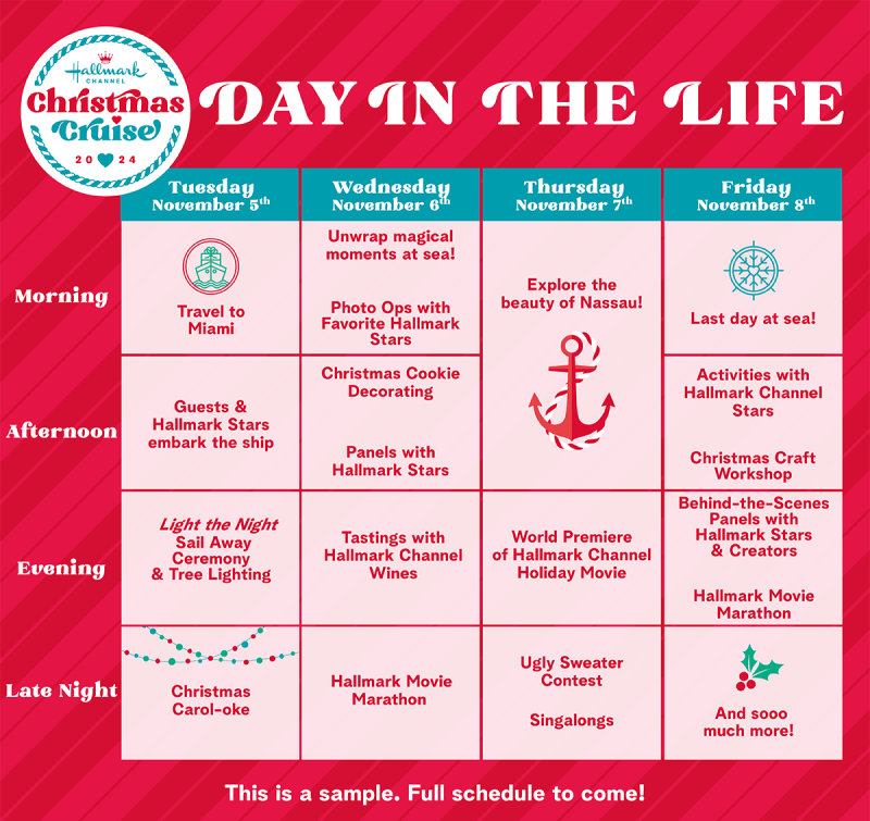 hallmark cruise schedule