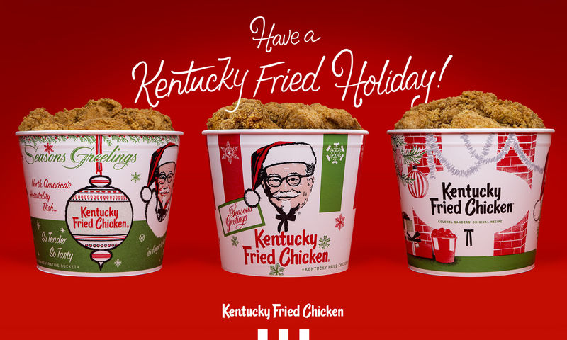KFC holiday buckets
