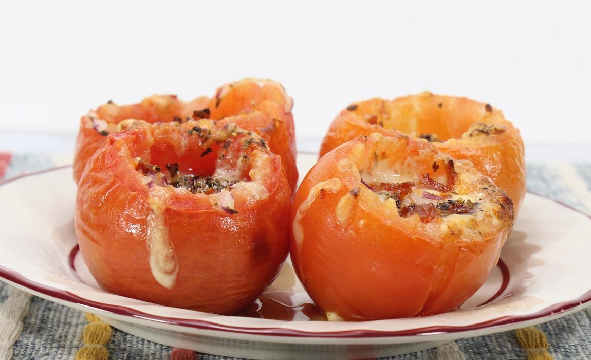 Pepperoni Stuffed Tomatoes