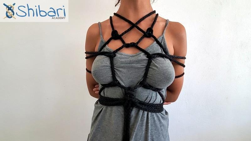 hexagon shibari chest harness