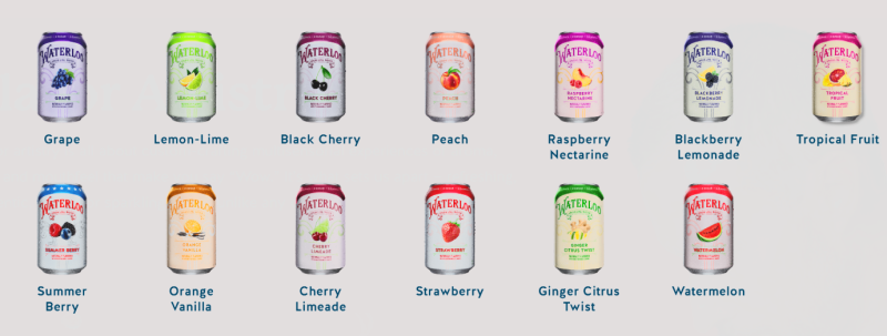 waterloo sparkling water flavors